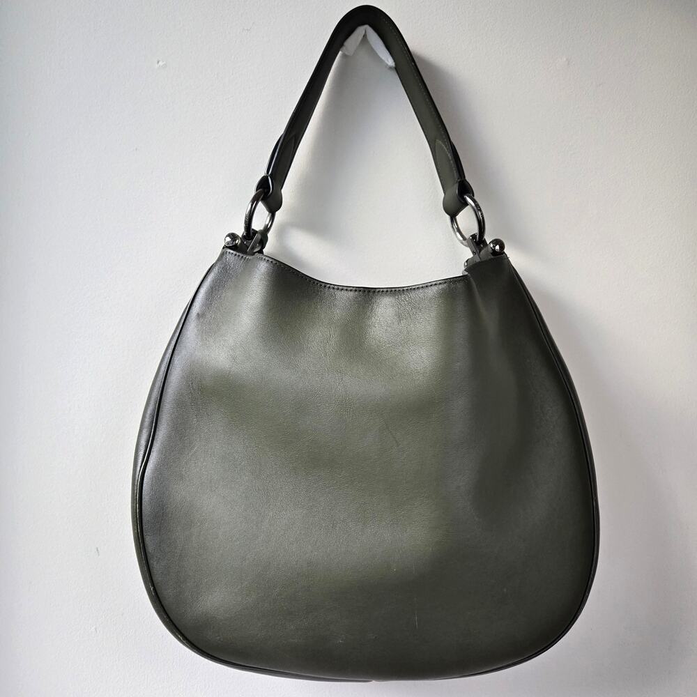 Coach Black and Gray Leather Shoulder Bag - Picture 4 of 16